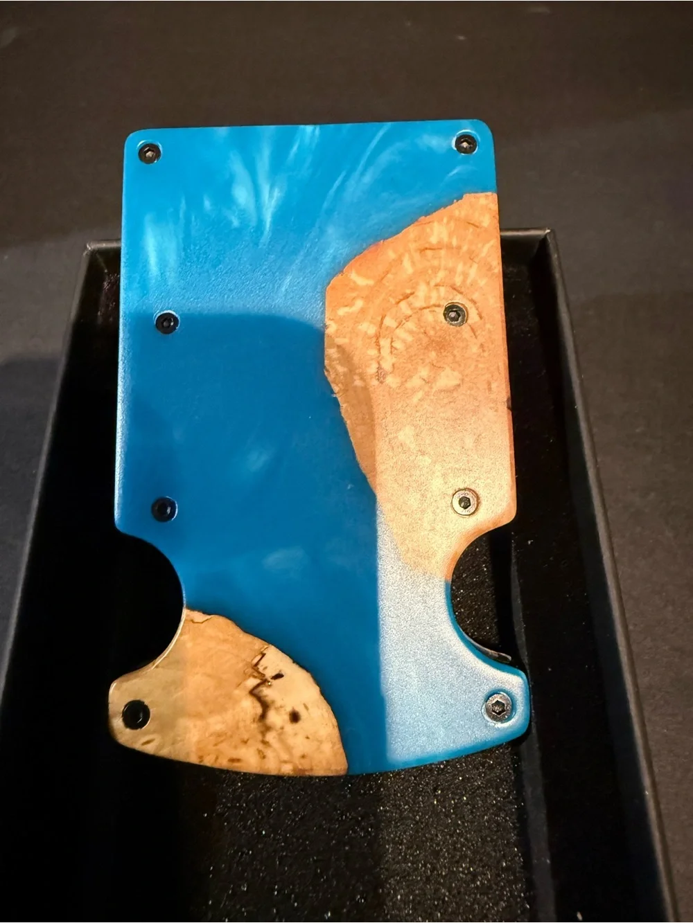 Avant wood minimalist wallet